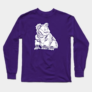 Robo Koala (white shape) Long Sleeve T-Shirt